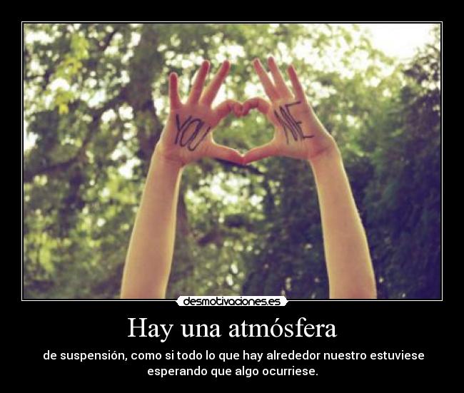 Hay una atmósfera -