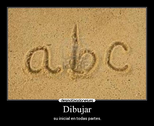 Dibujar - su inicial en todas partes.