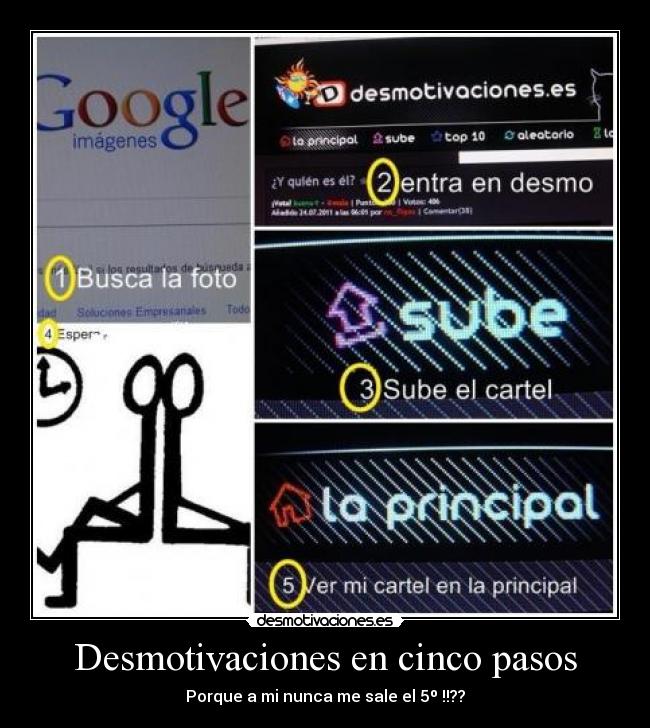 Desmotivaciones en cinco pasos - 