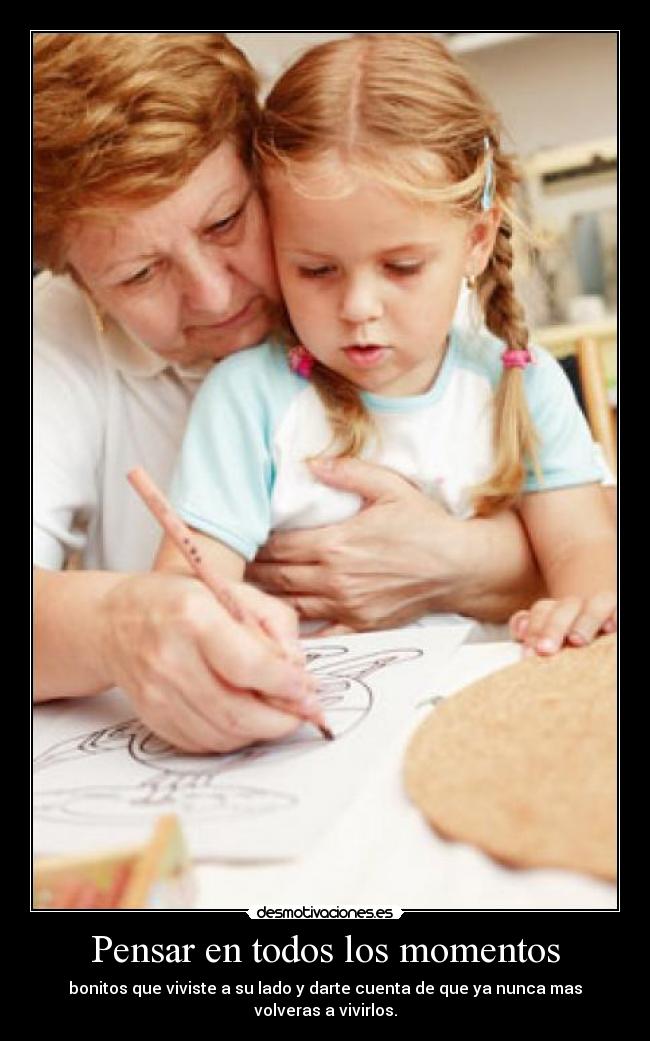 Pensar en todos los momentos -