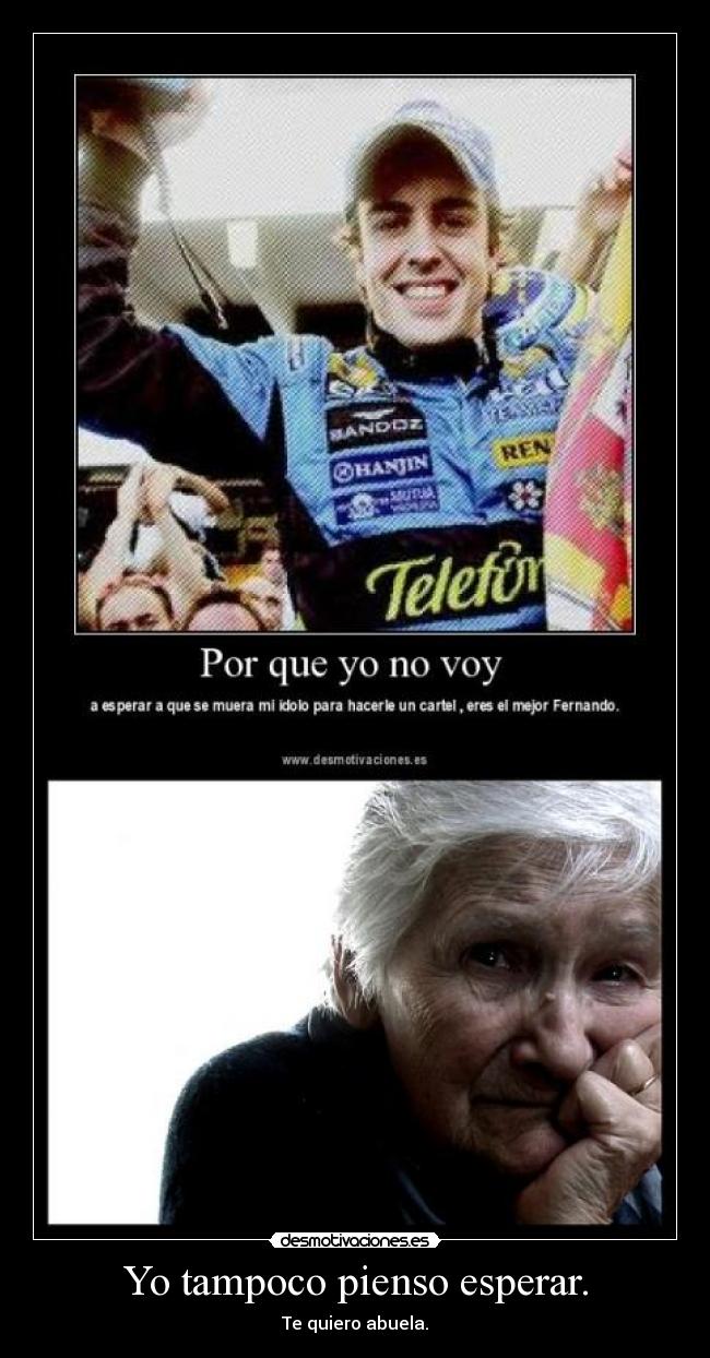 carteles abuela esperar desmotivaciones