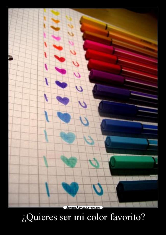 ¿Quieres ser mi color favorito? - 