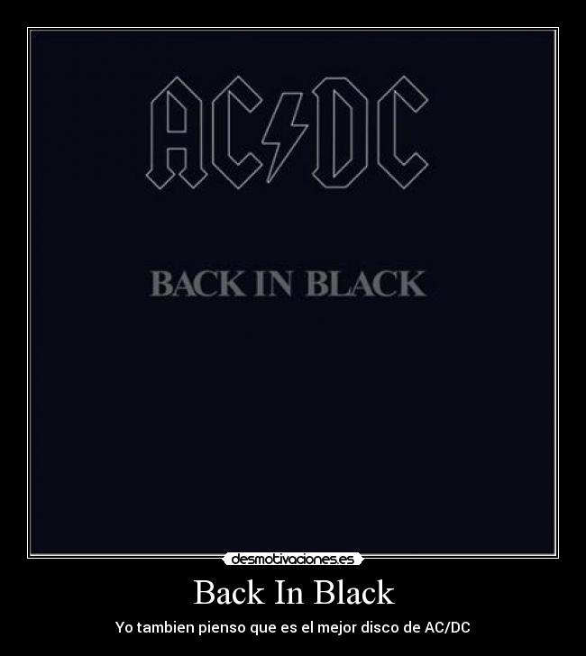 Back In Black -