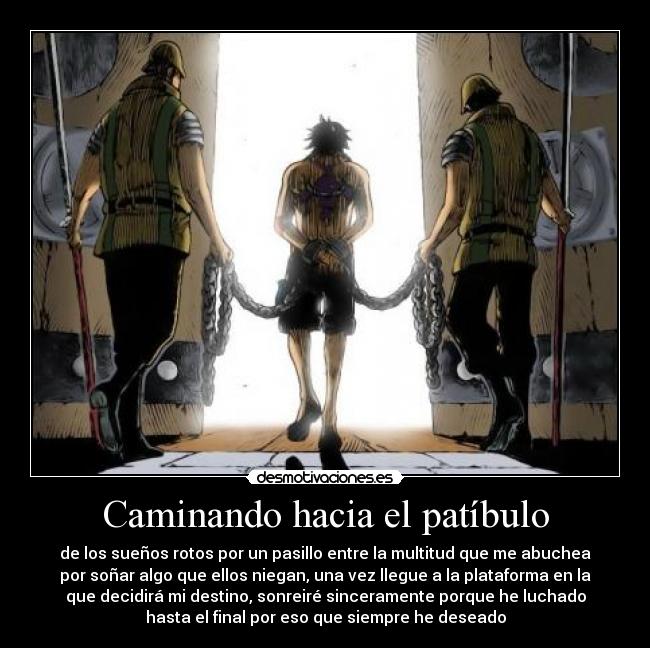 Caminando hacia el patíbulo -