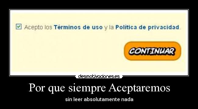 Por que siempre Aceptaremos -