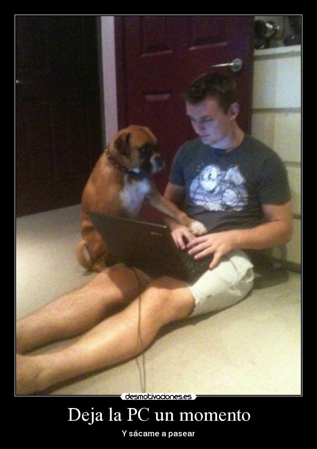 Deja la PC un momento - Y sácame a pasear