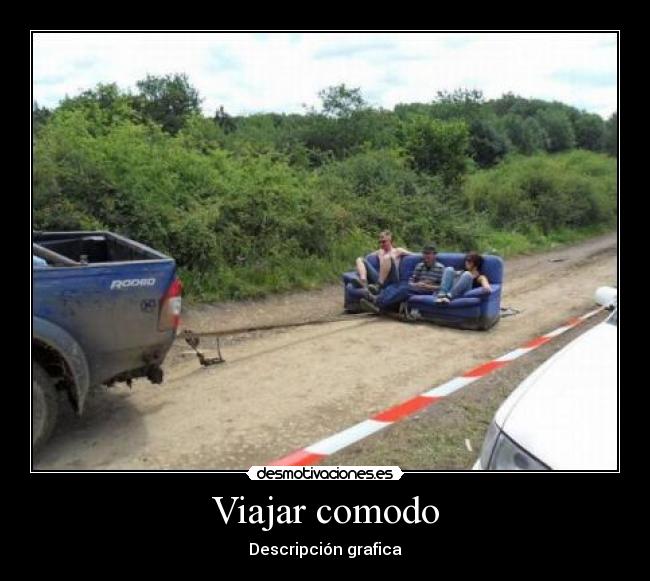 Viajar comodo - Descripción grafica