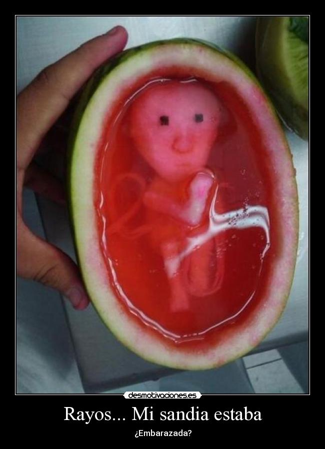 Rayos... Mi sandia estaba - 