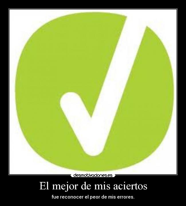 carteles acierto error desmotivaciones