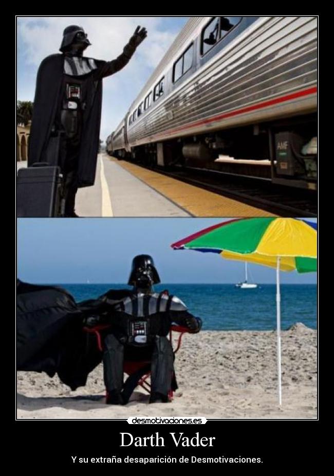 carteles darth vader extrana desaparicion desmotivaciones desmotivaciones