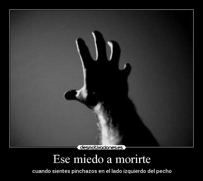 Ese miedo a morirte - cuando sientes pinchazos en el lado izquierdo del pecho