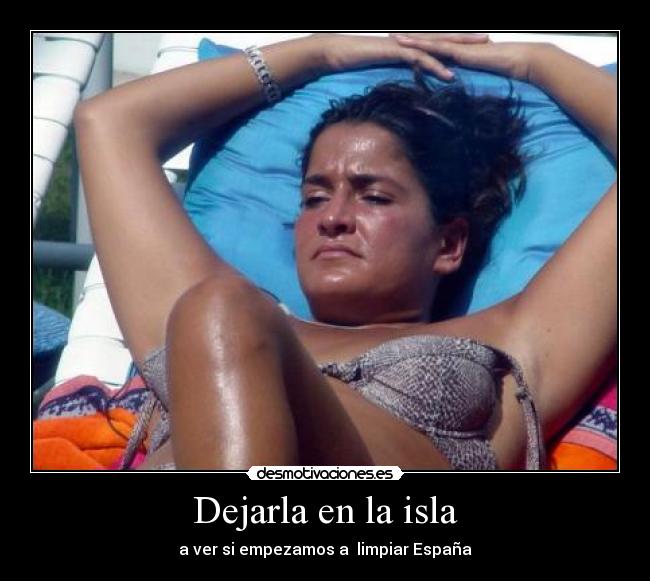 Dejarla en la isla -