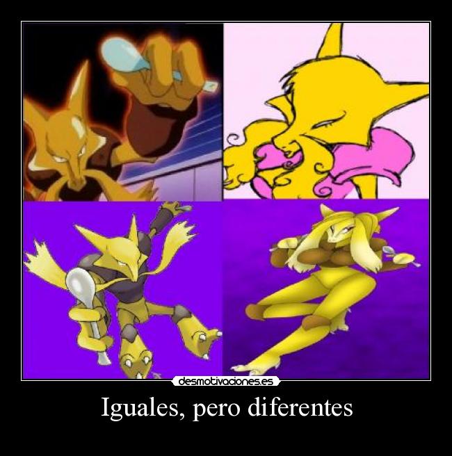 Iguales, pero diferentes - ♂ ♀