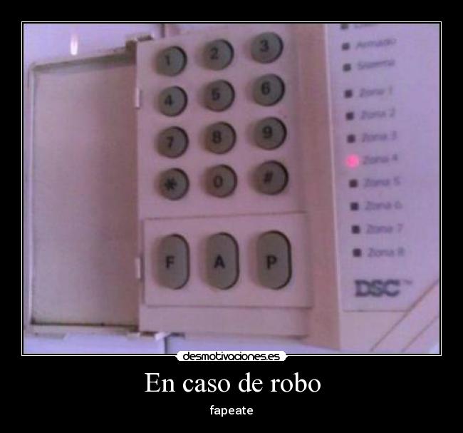 En caso de robo - fapeate