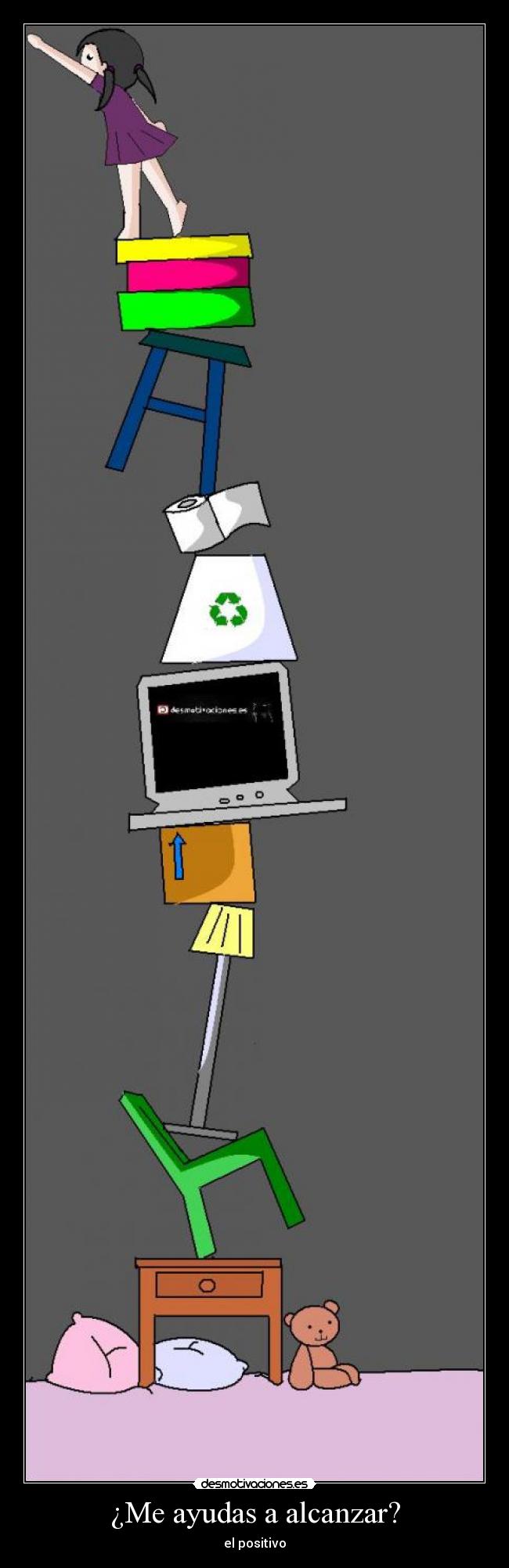 ¿Me ayudas a alcanzar? -