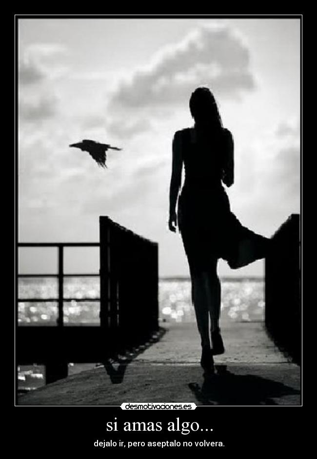 si amas algo... - dejalo ir, pero aseptalo no volvera.