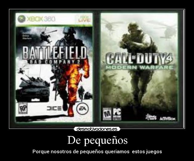 De pequeños - Porque nosotros de pequeños queriamos  estos juegos