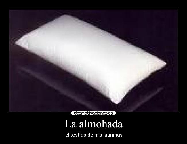 La almohada - el testigo de mis lagrimas