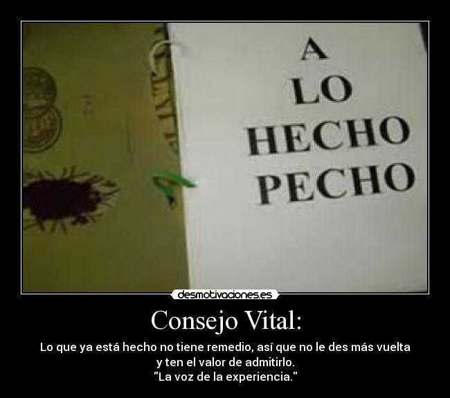 Consejo Vital: -