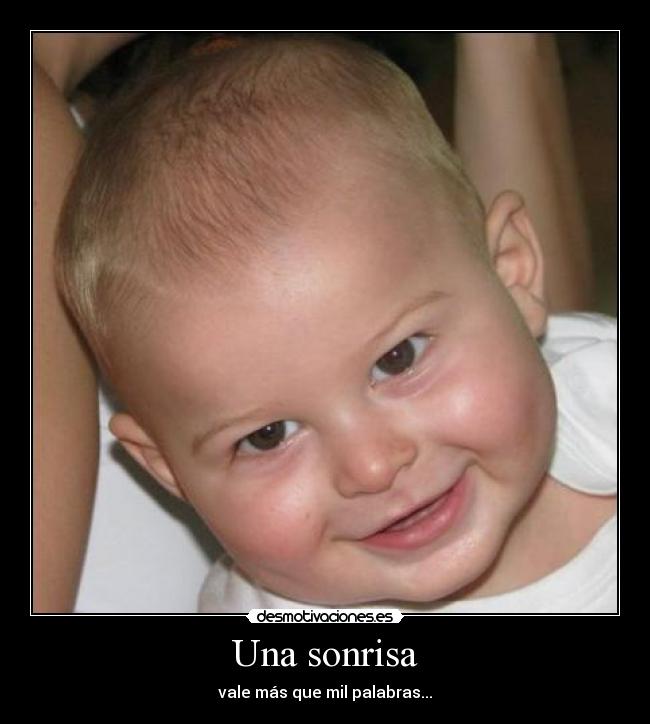 Una sonrisa -