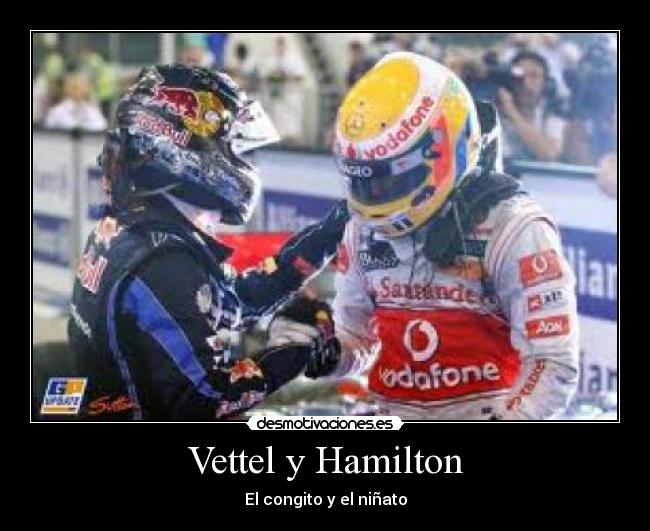 Vettel y Hamilton -
