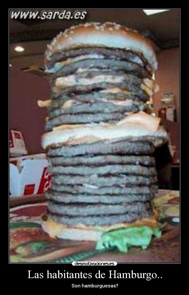 Las habitantes de Hamburgo.. -