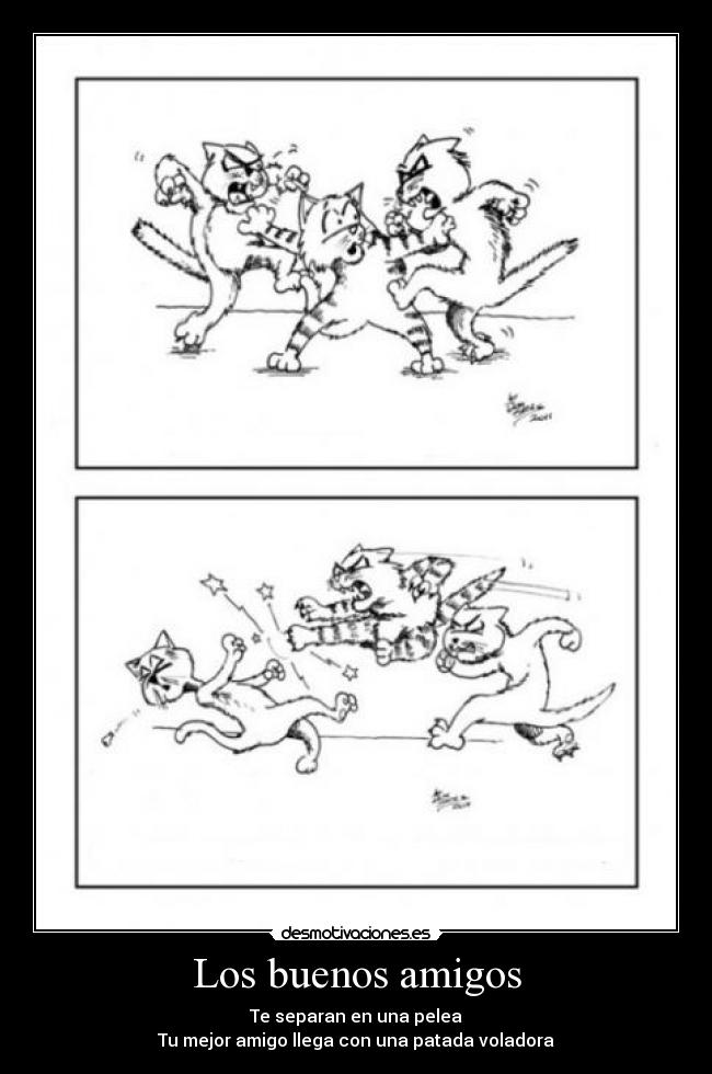 Los buenos amigos -