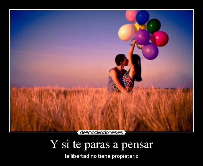 Y si te paras a pensar - 