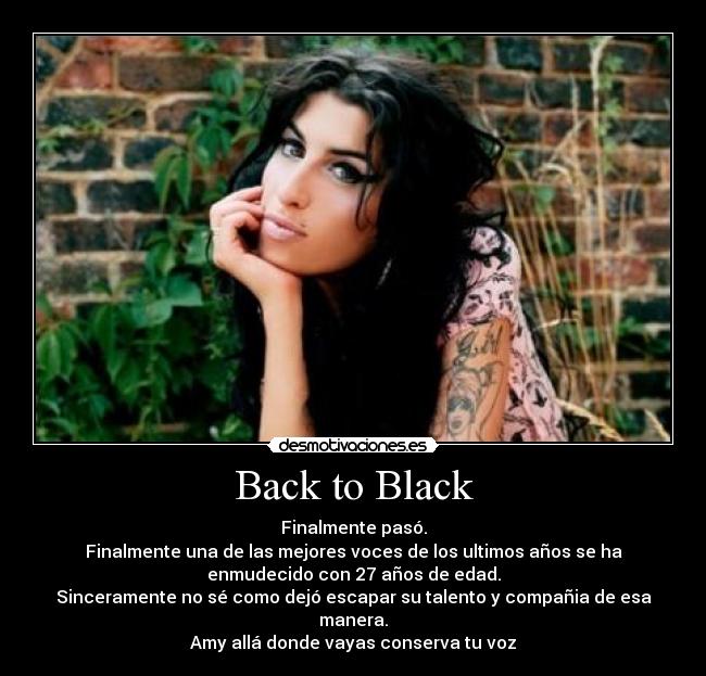 Back to Black -