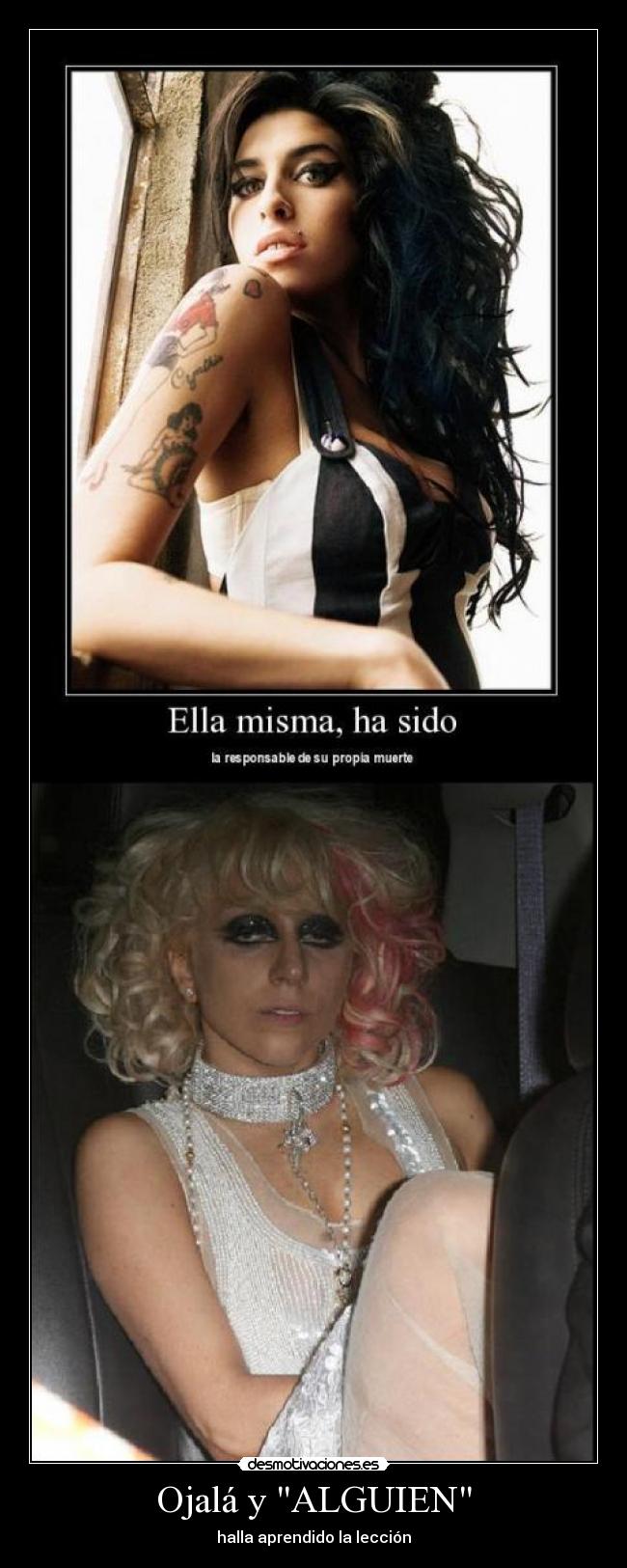 Ojalá y ALGUIEN - halla aprendido la lección