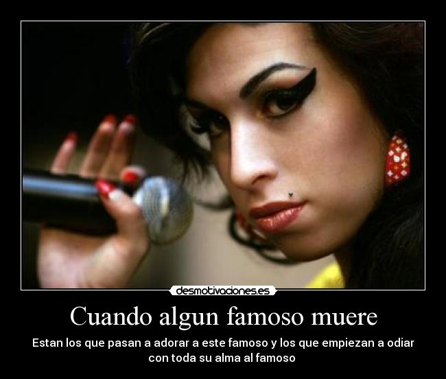 Cuando algun famoso muere -