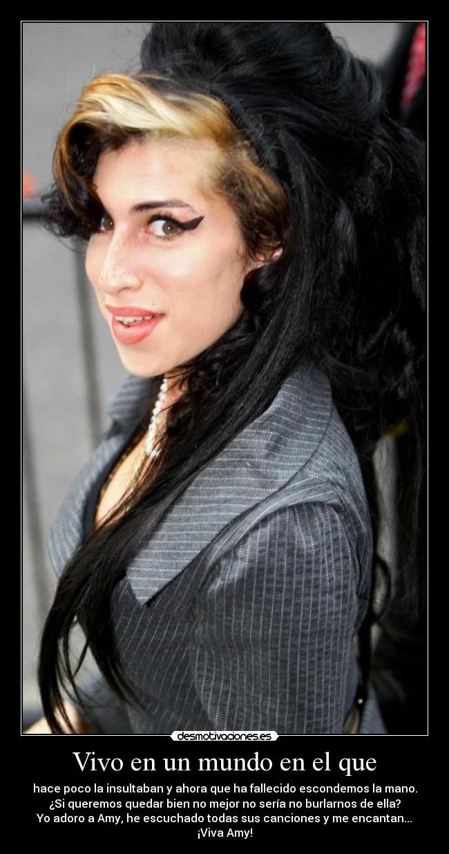 Vivo en un mundo en el que - 