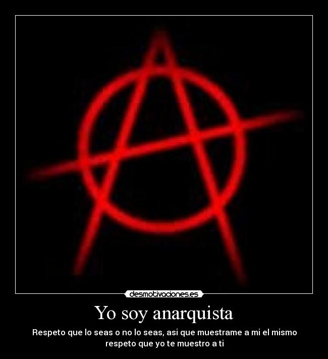 Yo soy anarquista -