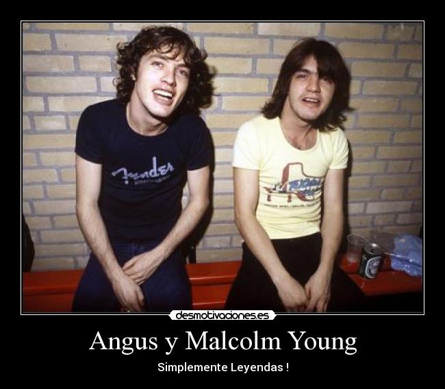 Angus y Malcolm Young -