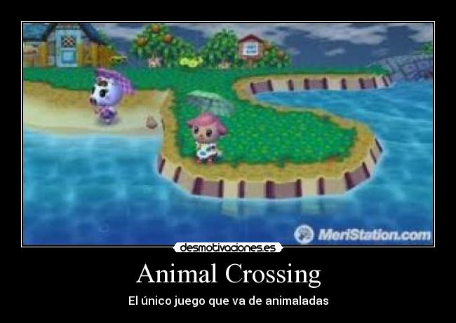 carteles animal crossing desmotivaciones