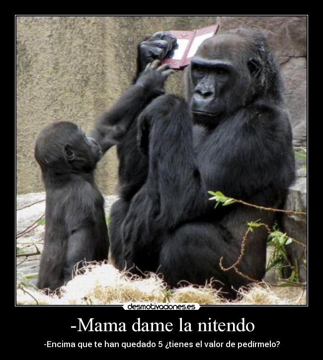 -Mama dame la nitendo -
