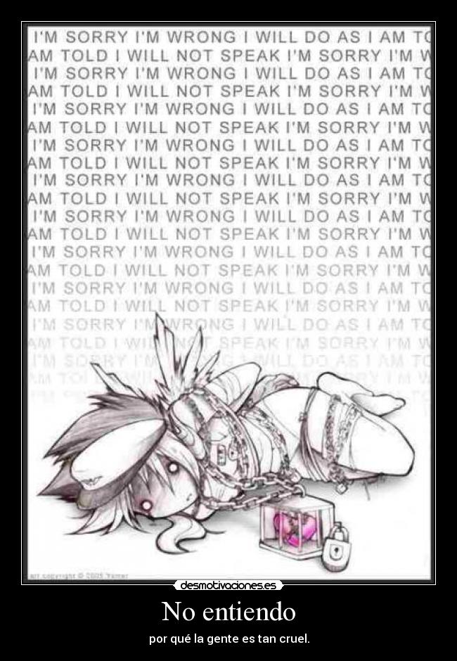 No entiendo - 