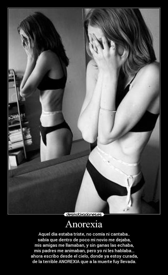 carteles anorexia desmotivaciones