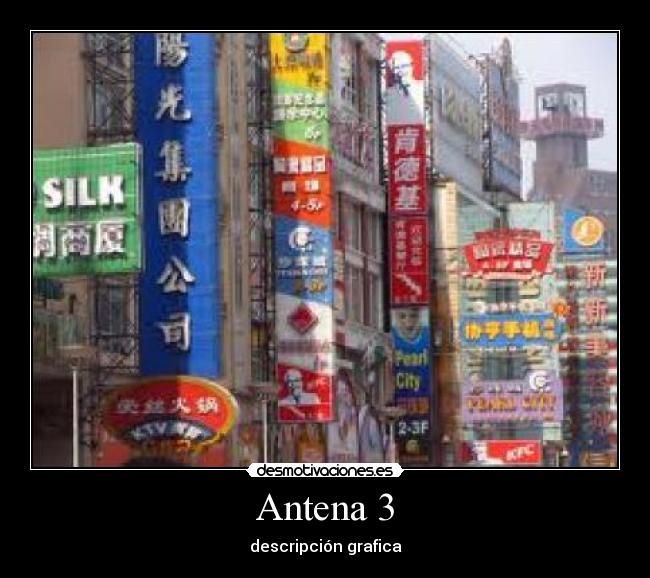 Antena 3 - descripción grafica