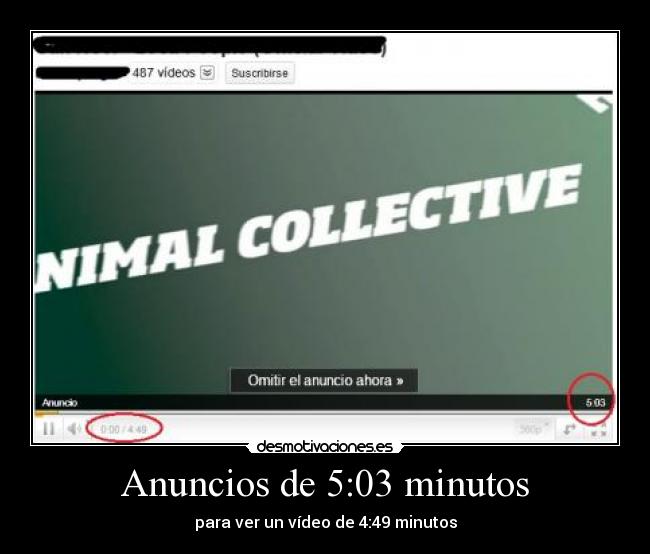 Anuncios de 5:03 minutos -