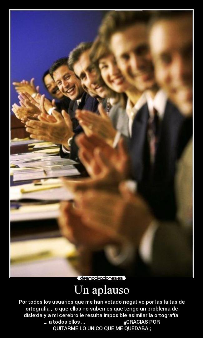 Un aplauso -