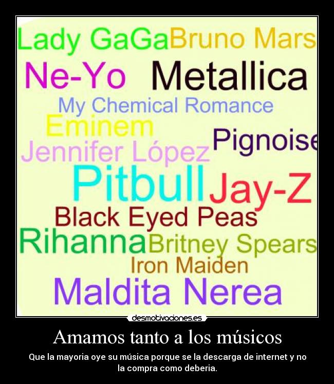 Amamos tanto a los músicos -