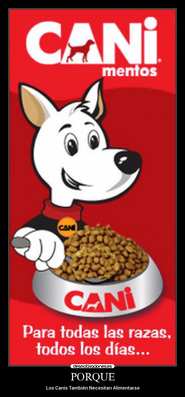 PORQUE - Los Canis También Necesitan Alimentarse