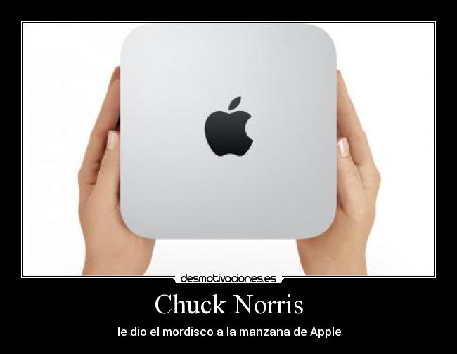 Chuck Norris - le dio el mordisco a la manzana de Apple