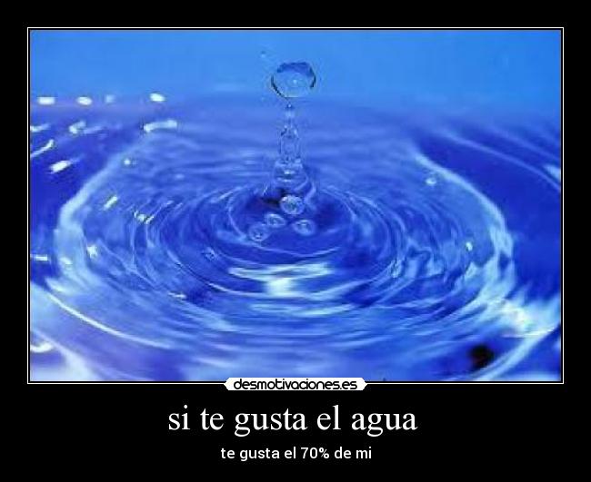 si te gusta el agua  - 