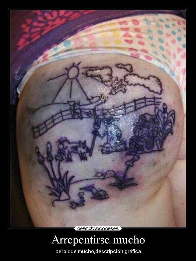 Arrepentirse mucho -