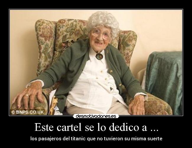 Este cartel se lo dedico a ... -