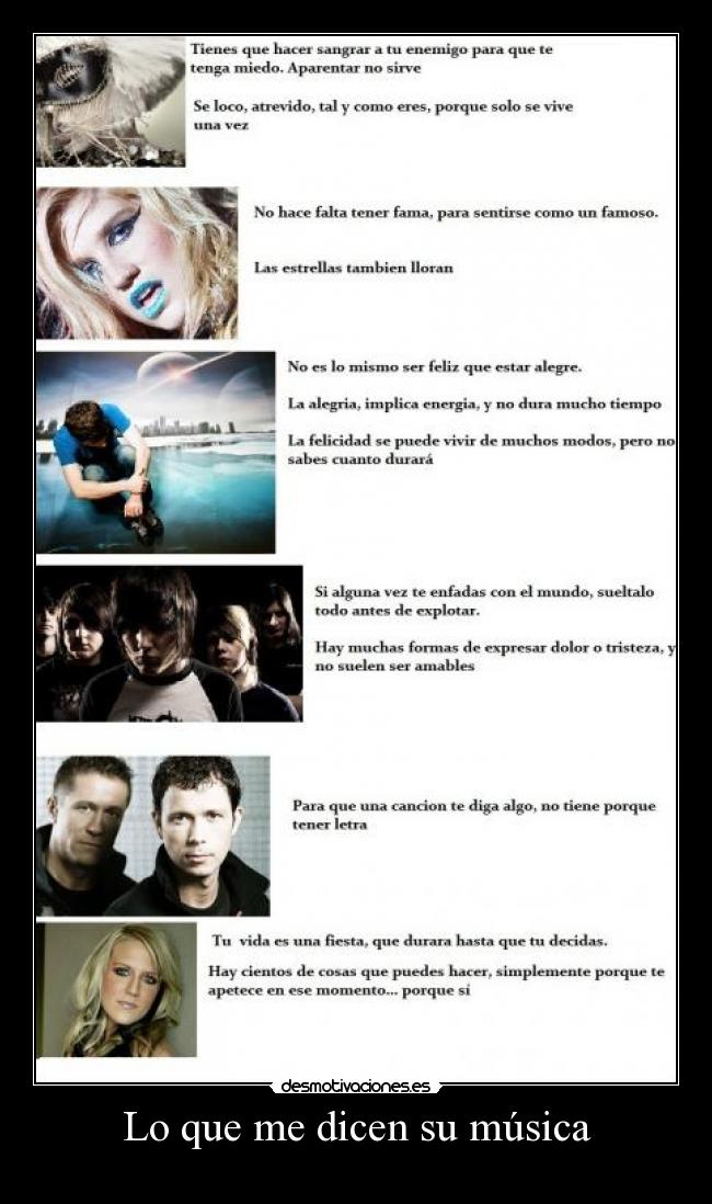 Lo que me dicen su música - 