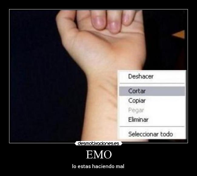 EMO - lo estas haciendo mal 