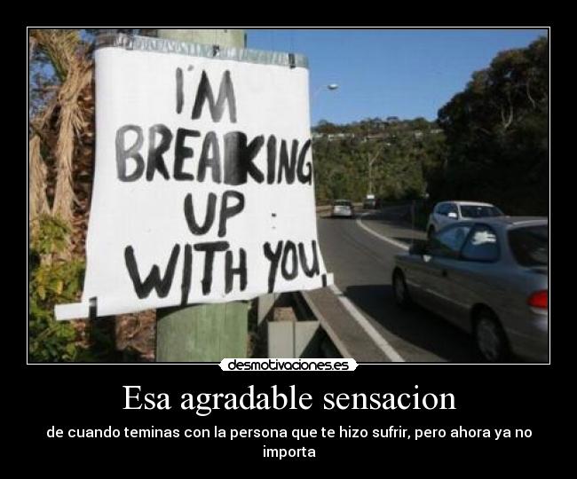 Esa agradable sensacion -